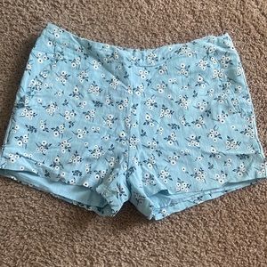 Blue and white shorts